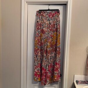 Elegant Floral Maxi Skirt - Multicolor